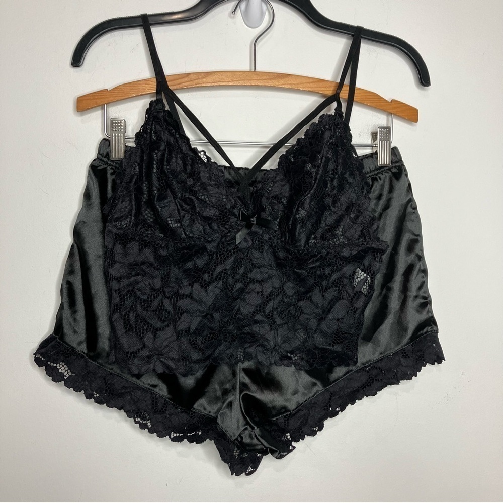 Amazon lingerie set shorts & bralette black‎ size XL